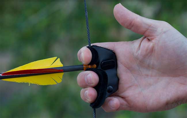 Open Gloves hunting bow